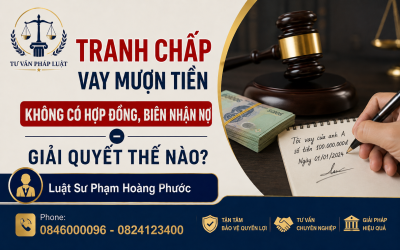 Tranh Chấp Vay Mượn Tiền Không Có Hợp Đồng, Biên Nhận Nợ – Giải Quyết Thế Nào?