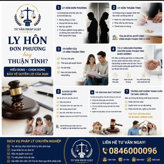 ly hôn đơn phương hay thuận tình